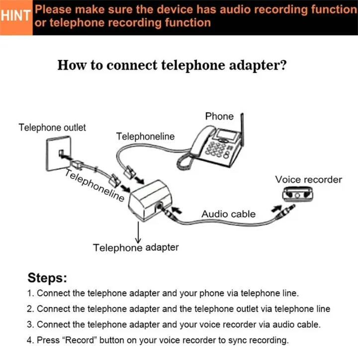 Professional%20Telephone%20Adapter%20For%20Digital%20Voice%20Recorder%20Telephone%20Line%20Audio%20Cable%20Line-in%20Cable%20Support%203.5mm%20MIC%20Interface%20-%20Image%203