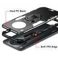 icasecover for Huawei Y9a Hard Case Hybrid Shockproof Car Magnetic Ring Buckle Stand Back Cover.