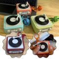 【Free Returns】 Portable Retro Recorder Keychain Can Record And Play Music Musical Instrument Music Key Chain Holder Mini Audio Music Box Pendant. 