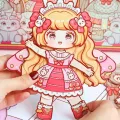 Handmade DIY Paper Puppet Toy Kawaii Anime Activity Toy Paper Movable Joint Paper Doll Cartoon Montessori Girls 3D Paper Doll Kids. 