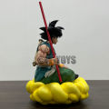 【In-Demand Item】 Dragon Ball Z Son Goku Figure Goku with Cloud Figurine 21cm Pvc Action Figures Gk Statue Collection Model Gifts Superman. 