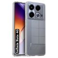 Infinix Note 40 Transparent Soft & Flexible TPU Mobile Back Cover. 