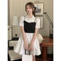 Sweet and Spicy Shirt Dress Women's Design Sense Niche Summer Korean Chic Short Skirt Spaghetti Straps Outerwear Two-Piece Set Fashion Suit. 
