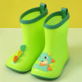Baoyu children's rain boots, baby dinosaurs, three-dimensional rain boots, girls' water boots, children's toddlers, boys' kindergarten water shoes. 