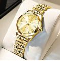 Ol-evs 9931 Replica Stainless Steel Top Brand Quartz Fashionable Wrist Couple Watch For Men-Women Watch For Men.