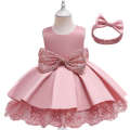 New Sleeveless Set Girls' Princess Bunny Party Children's First Year Dress. 
