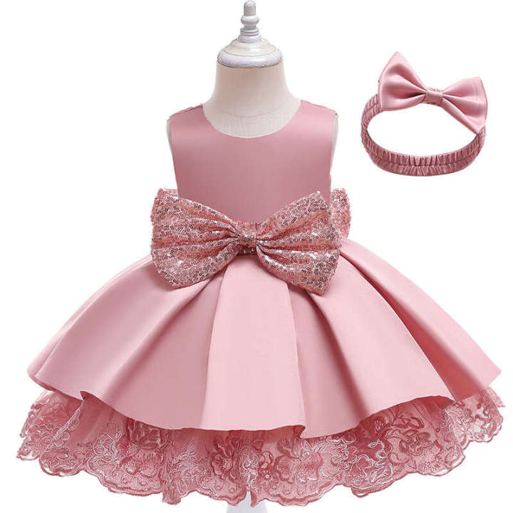 New%20Sleeveless%20Set%20Girls'%20Princess%20Bunny%20Party%20Children's%20First%20Year%20Dress%20-%20Image%206