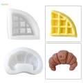 Silicone epoxy Resin Casting Fondant Jewelry Making Tool 3 Baking for Epoxy Resin Crafting Clay Muffin , 9.3x9x3.7cm Waffles. 