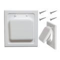 1 Set Dual Door Dryer Vent Cover Dryer Vent Cover Dryer Vent Duct Tube & Trim Ring Indoor Dryer Vent.