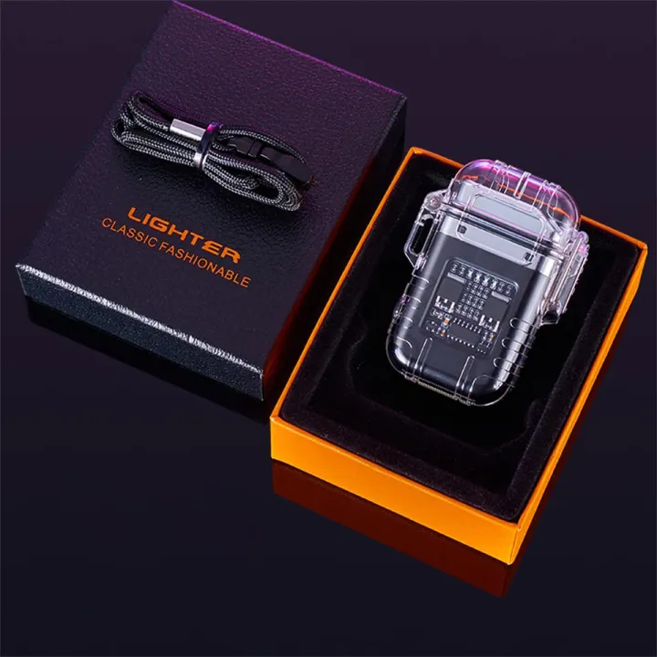 USB%20Rechargeable%20Plasma%20Dual%20ARC%20Lighter:%20Windproof%20and%20Waterproof%20for%20Outdoor%20Camping%20and%20Activities%20All-Weather%20Outdoor%20Charging%20Lighter%20-%20Image%202