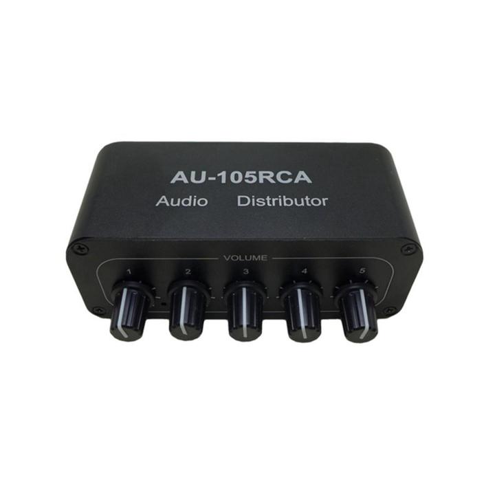 Stereo Audio Mixer Multi-Channel RCA Interface for Power Amplifiers