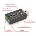 Sound Card USB Virtual 7.1 Channel Sound Adapter Add a Virtual 7.1 Channel Sound To Your PC. 