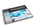 A4 Watercolor Handmade Sketchbook with Acid-Free Pages for Acrylic and Pastel Painting. 