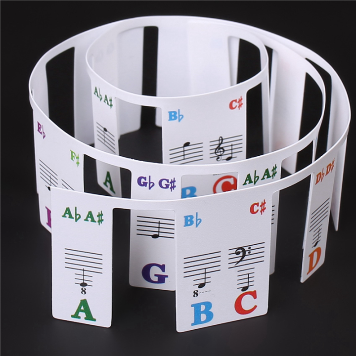 2X%20Piano%20Keyboard%20Stickers%20Grand/Electric%20Piano%2061%20Keys%20Stave%20Notation%20Note%20Strip%20Label%20Symbol%20for%20Beginners%20Students%20-%20Image%208