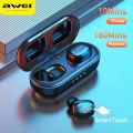 Awei T13 Pro Wireless Earbuds Bluetooth 5.3 Bass In-Ear TWS With Mic HiFi Stereo Gaming - Black.