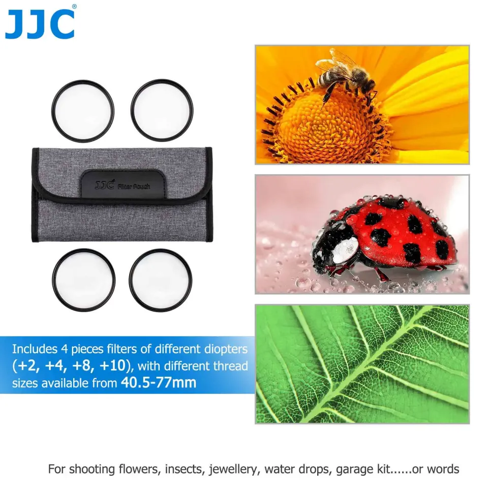 JJC Macro Close Up Lens Filter Kit with Filter Pouch for Sony