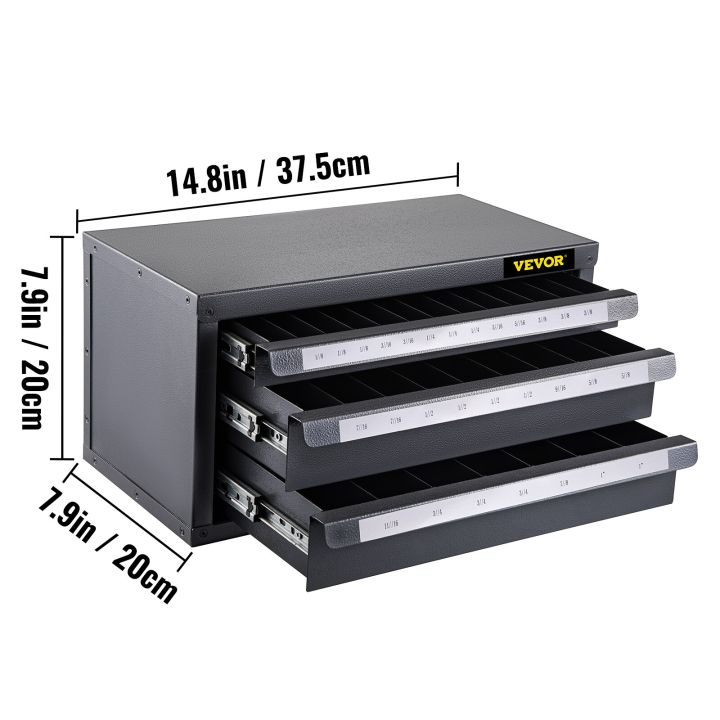 VEVOR%20Steel%20Stackable%20End%20Mill%20Dispenser%20Organize%20Cabinet%203-Drawer%20Workshop%20Hardware%20Auto%20Maintenance%20Storage%20Box%2029-Compartment%20-%20Image%207