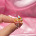 Rapunzel Crown Rings,Princess Jewelry,For Woman Girls,Fashion Wedding Accessories,Gold Plated,Adjustable Rings ,Gift For Her.