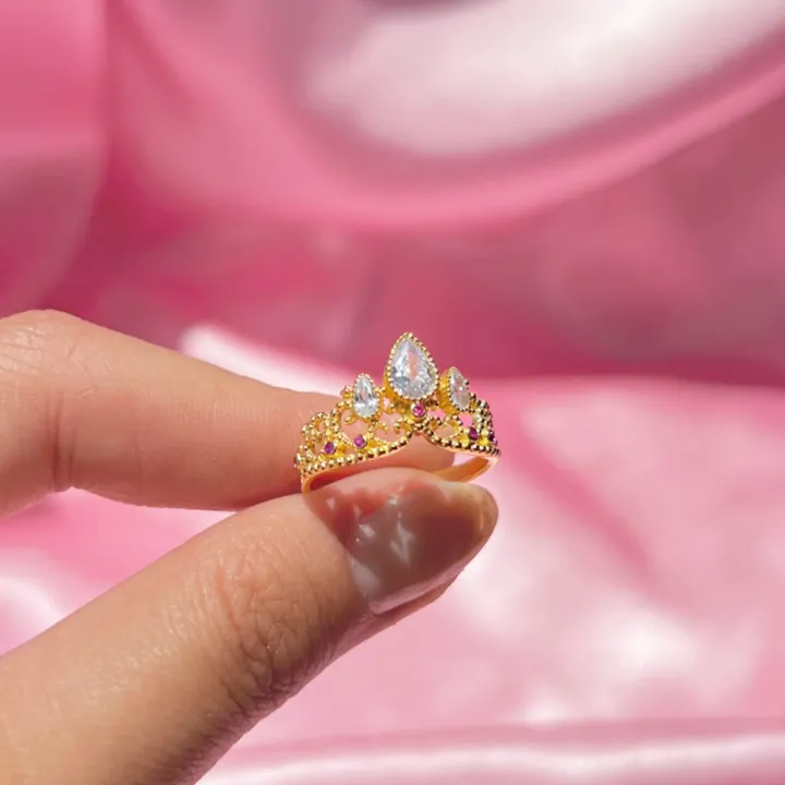 Rapunzel%20Crown%20Rings,Princess%20Jewelry,For%20Woman%20Girls,Fashion%20Wedding%20Accessories,Gold%20Plated,Adjustable%20Rings%20,Gift%20For%20Her%20-%20Image%202