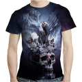 2023 Skull Men'S T-Shirt 3d Printed Casual Short Sleeved Tees Skull&Beauty T Shirt For Men Loose Oversized Shirt O-Neck Clothing. 