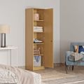 1 Door Wardrobe | 1 Doo Almirah | Cupboard Almirah for Clothes, Wardrobe , Hunor 1 Door cloth storage shelf almari for multipurpose use (Urban Teak, Matte 72x16'').