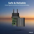 Riversong Safekub D3 QC 3.0 & PD 3.0 Fast Charging 20W Compact Adapter, USB A & USB Type C Dual Output Port, Various Voltage Output with Smart Identification for Best Charging Speed. 