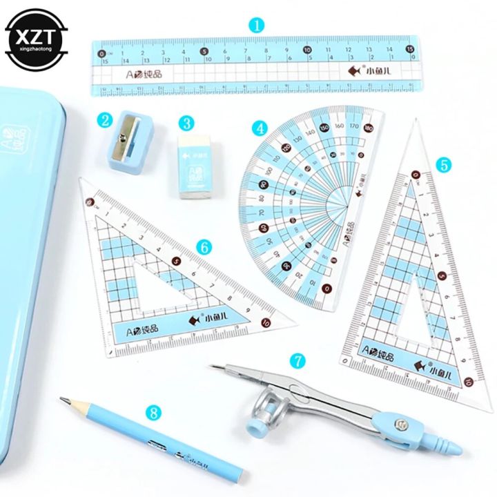 8%20pcs/set%20Ruler%20Compass%20Eraser%20Triangle%20Protractor%20Set%20Geometry%20Stationery%20Mathematical%20For%20Boy%20Girl%20Students%20School%20Supplies%20-%20Image%206