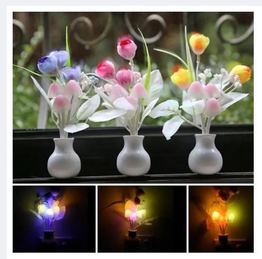 Mushroom Dim Light - White