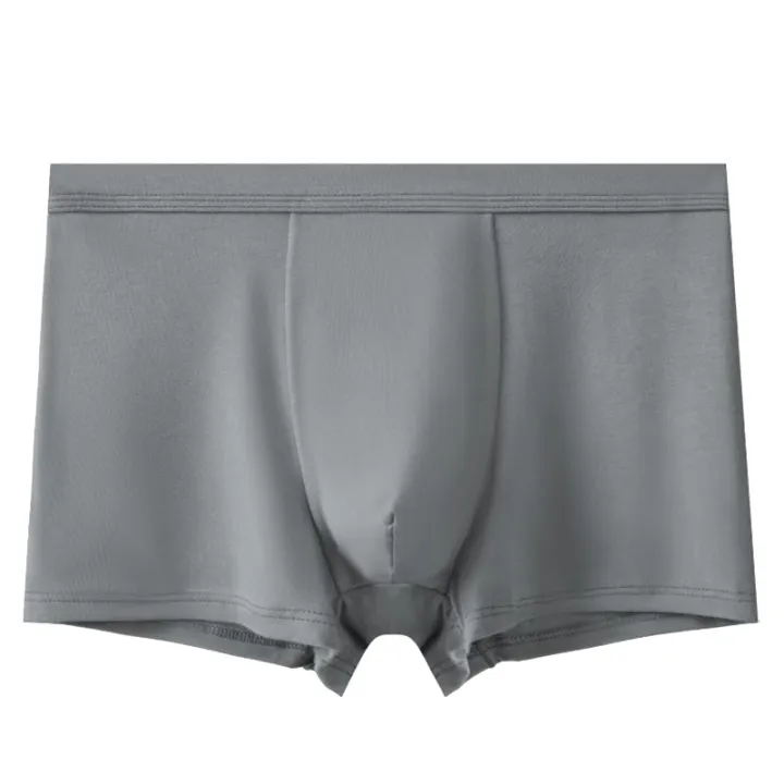 New%20Pure%20Color%20Seamless%20Modal%20Men's%20Underwear%20Wholesale%20Large%20Size%20Antibacterial%20Men's%20Underwear%20One%20Piece%20Boxer%20Shorts%20-%20Image%202