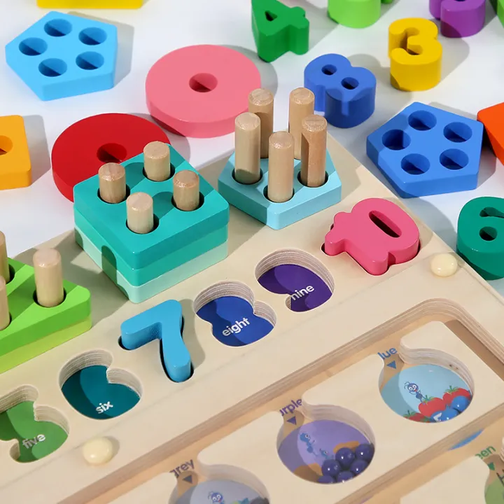 Children's%20early%20education%20color,%20digital%20magnetic%20pen,%20bead%20maze,%20geometric%20shape%20matching,%20five%20sets%20of%20column%20puzzle%20toys%20-%20Image%203
