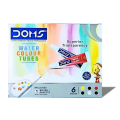 Doms Water Colour Tube 12 Color & 6 Color- 5ml (New Paper Packaging).