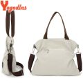 Yogodlns Women Corduroy Canvas Tote Ladies Casual Shoulder Bag Foldable Reusable Shopping Bags Beach Bag Female Cotton Cloth Bag.