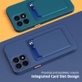 Candy Card Slot Wallet Silicone Soft Back Cover For HonorX8a Honor X8a 4G Case Honar Honer X8a X 8a X8 a 4G Camera Protect Funda.