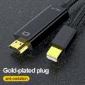 Adapter RT to HD playPo cable 4K 3MI compatible electric Mini DP to HD0Hz Mini Dis port video audio for PC, HDTV, projector, laptop.