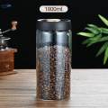 Coffee Bean Container Airtight Vacuum Canister for Sugar Tea Leaves Cookie 1800ml. 