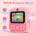 HD 1080P Kids Mini Instant Print Digital Camera Instant Printing Camera Birthday Holiday Gift for Fun Photography Blue.