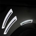 OM 2Pcs Car Safety Warning Sticker Mark Car Reflective Stickers Tape Reflective Strips Exterior Accessories. 