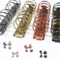 Metal Spiral Rings Binder Clip With 2 Pairs of Screw For Diary Notebook Planner A5 A6 Persoanl A7 Binder Clip File Folder.
