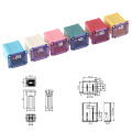 Mini Square Fuse58V 20A 25A 30A 40A 50A 60A Automotive Car Fuse 16*12*10mm Hudduo. 
