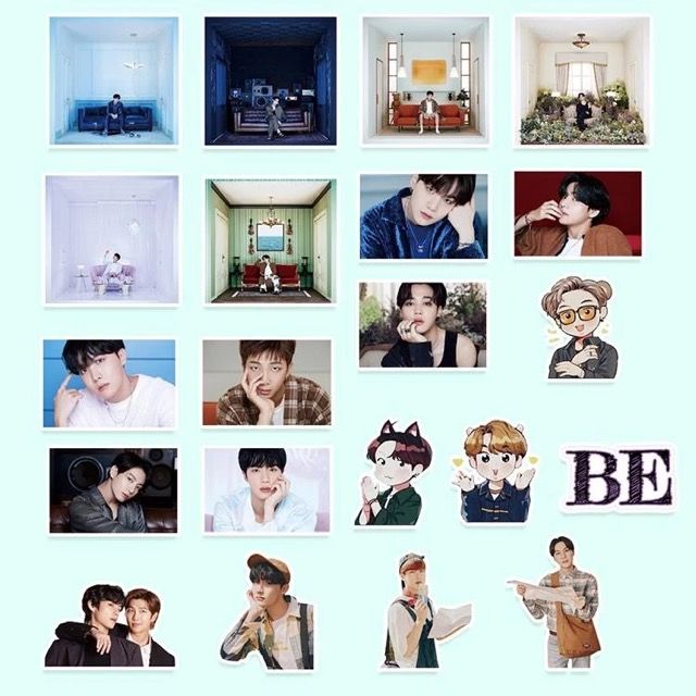 78%20Pcs%20Set/%20BTS%20BE%20Album%20Concept%20Stickers%20Set%20-%20Image%203