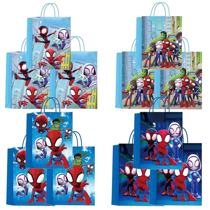 Spidey%20His%20Amazing%20Friends%20Paper%20Bag%20Candy%20Gift%20Packaging%20Bags%20Kids%20Spiderman%20Birthday%20Party%20Decoration%20Baby%20Shower%20Supplies%20-%20Image%204