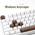 【happy one】Wood Keycap OEM Profile For Mx Mechanical Keyboard R4 R3 R2 R1 WASD Arrow Keys Space Cap ESC Shift Enter Keys. 