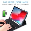 Keyboard Case with Attached Wireless Keyboard Leather Folio Cover For iPad Mini 4/5. 