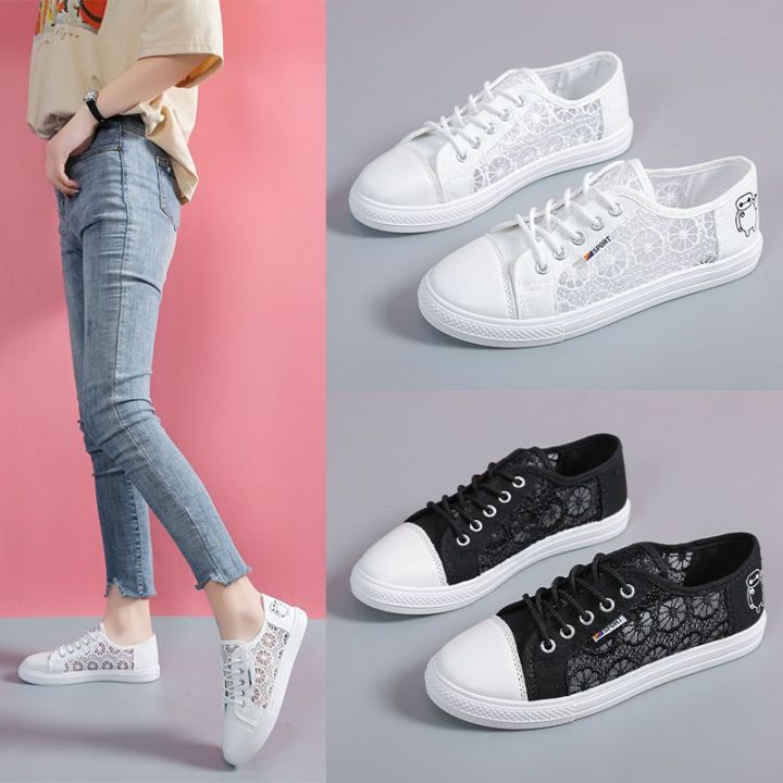 Sandals%20Female%20Tennis%20Shoes%20Student%20Shoes%20Korean%20Style%202024%20New%20Summer%20Mesh%20Flat%20Lace%20Closed%20Toe%20Canvas%20Shoes%20Women's%20Shoes%20-%20Image%203