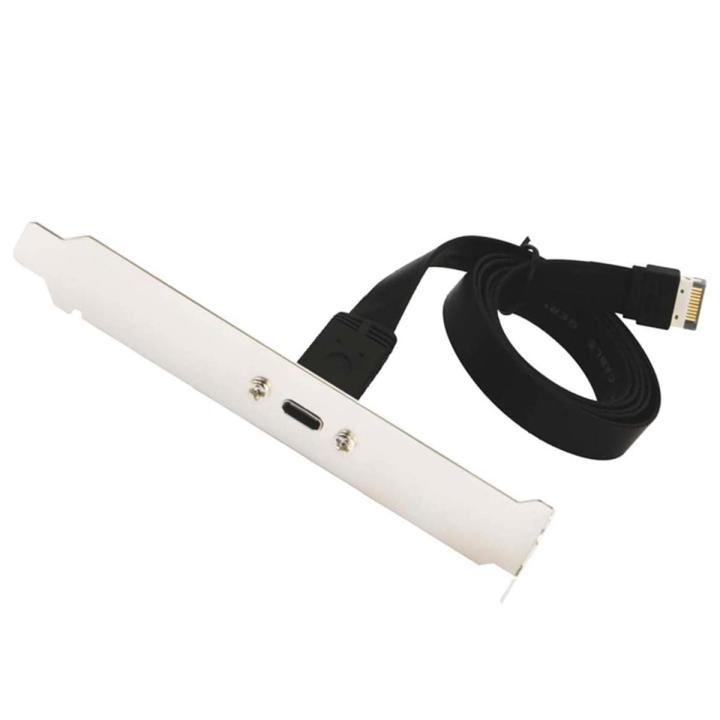 USB 3.1 Type C Front Panel Header Extension Cable,Type E to USB 3.1 Type C Cable,Internal Adapter Cable,with Panel(50cm) ， Type E to USB 3.1 Type C Cable