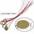 15PCS 35mm Pre-wired Piezo Elements Buzzer Sounder Sensor Trigger Drum Disc With 10" Leads For Acoustic Guitar Drum.