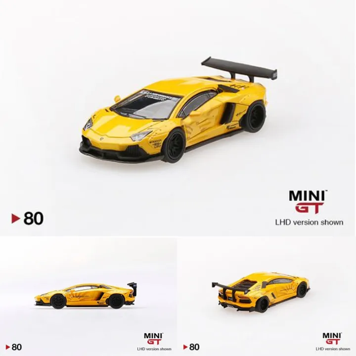 MINI%20GT%201:64%20LP700%20Car%20Model%20LBWK%20Yellow%20Alloy%20Diorama%20Collection%20Miniature%20Carros%20Toys%2080%20-%20Image%203