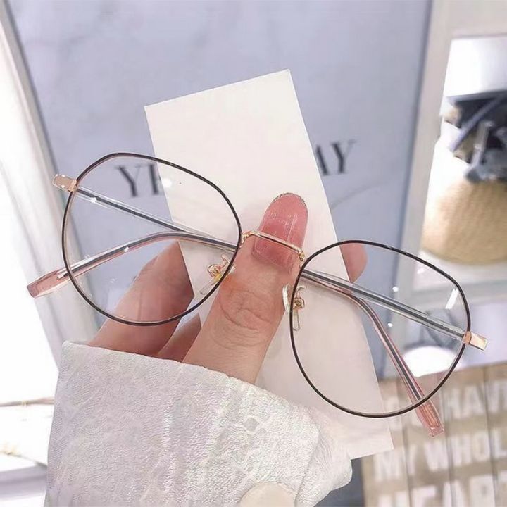 Korean%20Fashion%20Retro%20Anti-Blue%20Light%20Glasses%20Metal%20Round%20Frame%20Women%20Girls%20Elegant%20Eyeglasses%20Computer%20Eye%20Protection%20Spectacles%20-%20Image%204
