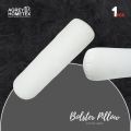 Exclusive Fiber Bolster Pillow, Cotton Fabric, White (22"X24"), 1 Pcs. 