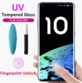 For Xiaomi Mi Note 10 Lite UV Light Adhesive Tempered Glass Screen Protector -Transparent.